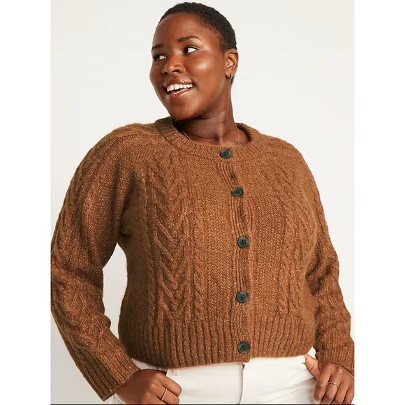 Old Navy Cable Knit Button Front Cardigan size 4X EUC - Picture 2 of 5